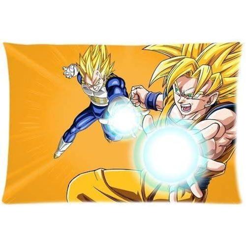 Taie D'oreiller Douce Décorative Dragon Ball Z Personnalisée Avec Fermeture Éclair Standard 20 X 30 Imprimé (40 Cm X 40 Cm)