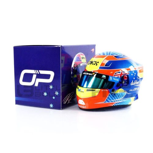 Mini Helmet 1/2 - 4100228 - Casque Oscar Piastri - Mclaren 2023