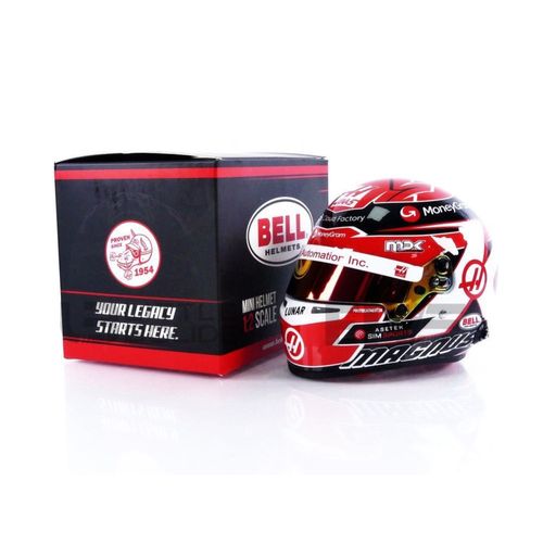Mini Helmet 1/2 - 4100233 - Casque Kevin Magnussen - Haas 2023