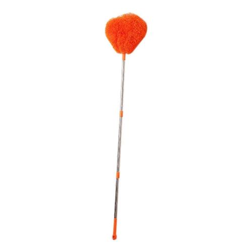 Plumeau Rétractable En Acier Inoxydable À Long Manche Brosse À Épousseter Outils De Nettoyage Ménager De Voiture Orange