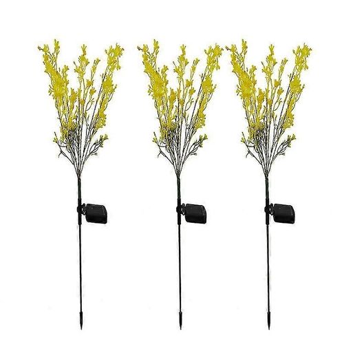 Lumières de jardin solaires, fleurs d¿extérieur ornements décoratifs, ip65 imperméable au crépuscule à l¿aube Lumières de piquet