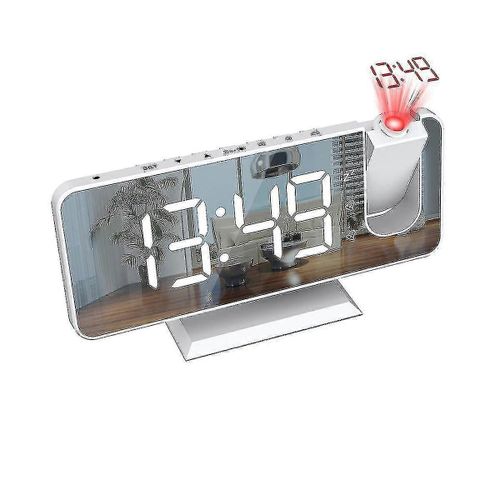 Led Numérique Smart Réveil 180 Temps Projection Horloge Avec Snooze Réveil Fonction Bureau Déco Hy