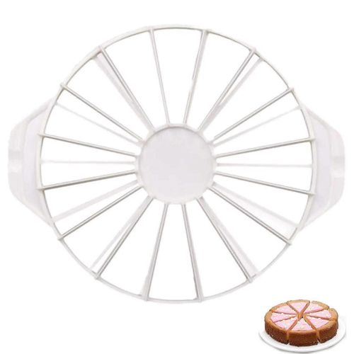 Diviseur De Gâteau Diviseur De Gâteau Rond Trancheuse De Gâteau Diviseur De Gâteau En Plastique Réglable Diviseur De Gâteau Pour Couper 14/16 Morceaux De Gâteau Égaux Gâteau De Cuisine Gadget Blanc