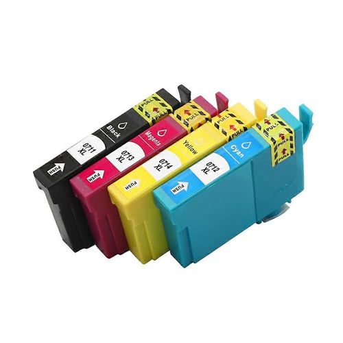 Cartouche d¿encre T0711 pour imprimante Epson Stylus SX110 SX215 SX218 SX400 SX405 SX410 SX415 SX510W SX515W DX7400