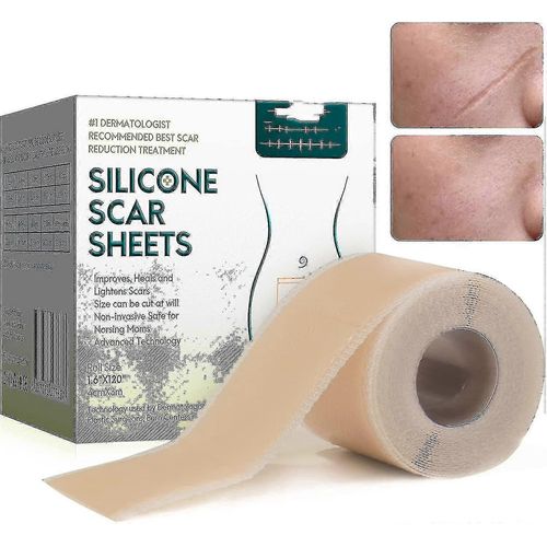 Pansements En Silicone Pour Les Cicatrices, Films De Cicatrices En Silicone Pour Les Chirurgies, Césarienne, Chéloïdes, Brûlures, Ruban De Cicatrice En Silicone-4cm * 3m -A