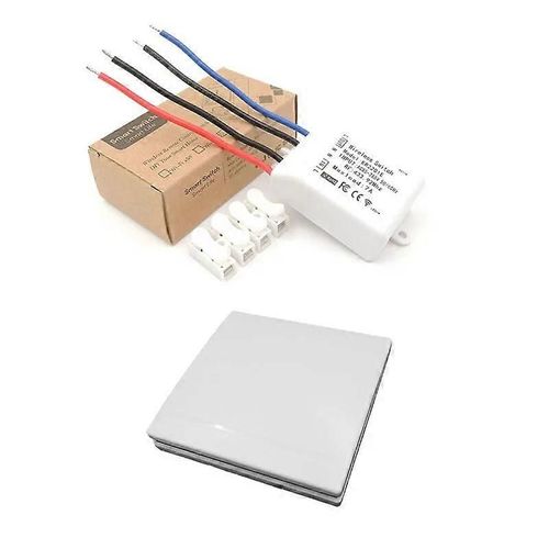 Interrupteur d¿éclairage intelligent Wenqia Télécommande sans fil universelle 433Mhz rf Relais récepteur AC220V et télécommande LED/ventilateur contrôleur de lampe
