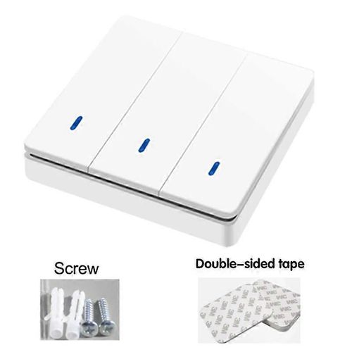 Interrupteur intelligent sans fil Lumière 433Mhz RF 86 Interrupteur mural avec télécommande Mini Relais Récepteur 220V Maison Led Lumière Lampe Ventilateur