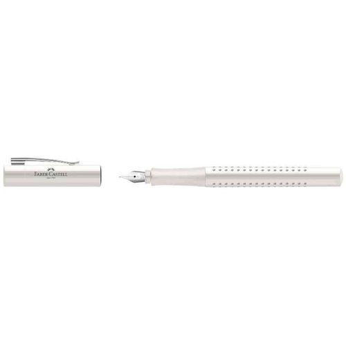 Faber-Castell Stylo Plume Grip 2010 Harmony, F, Blanc