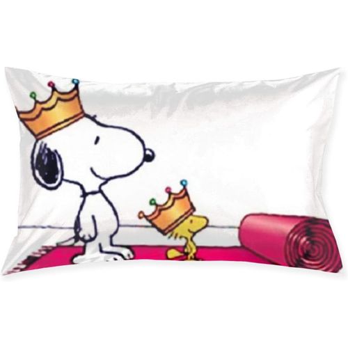 Snoopy Et Sa Vie Canapé Bureau Décorshaaive Taie D'oreiller Idées Cadeaux Taie D'oreiller Domestique (50 Cm X 75 Cm)
