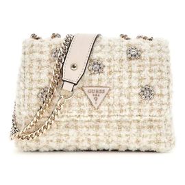 GUESS Sac à épaule crème doré pour femme - Everlee