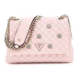GUESS Sac à épaule rose doré pour femme - Everlee