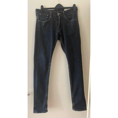 Jean Zara Man Slim Style Vintage Denim Bleu 40