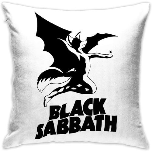 Housse De Coussin Décorative Avec Logo Du Diable Black Sabbath, Taie D'oreiller (45cm X 45cm)
