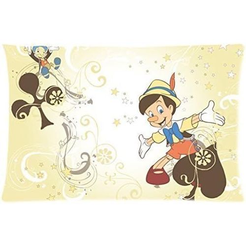 Disney Pinocchio Gepetto Jimmy Cricket Taies D'oreiller Housse De Coussin Personnalisée (76 Cm X 50 Cm)
