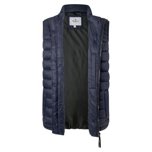 Pepe Jeans Homme Gilet Matelassé - Balle Gillet, Nylon, Col Montant, Poches, Uni Vert Foncé M (Medium)