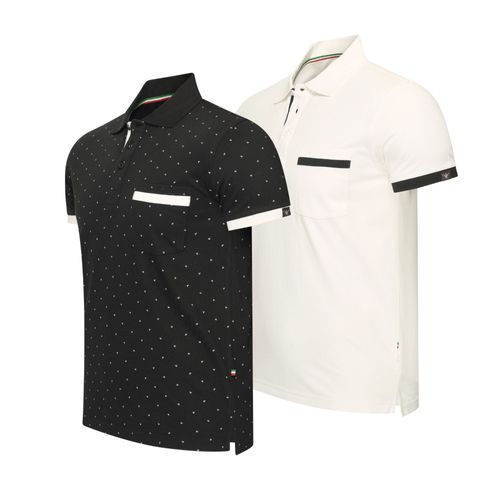 Cappuccino Italia Todi 2-Pack Polo Multicolore