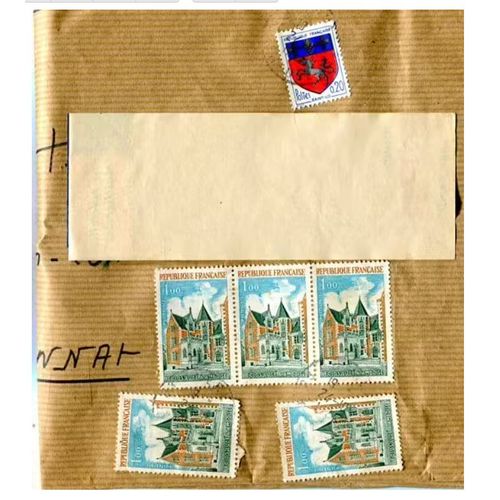 Timbres Oblitérés - Sur Papier Kraft - " Le Clos-Lucé A Amboise " - 1973