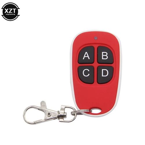 Télécommande de porte de Garage 433MHz, 4 clés, copie universelle, clonage de porte électrique, télécommande, duplicateur de clé-Rouge