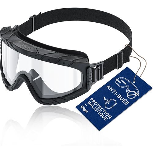 Meimieshop-Dräger X-Pect 4800 & 4900|Lunettes-Masque Anti-Buée Et Anti-Poussière|Pour Chantier,Laboratoire,Atelier|Oculaire En Polycarbonate Incassable Et Résistant Aux Rayures