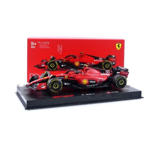 Bburago 1/43 36835s/55 Ferrari Sf-23 - Season Car F1 2023 (C. Sainz) Diecast Modelcar-Bburago