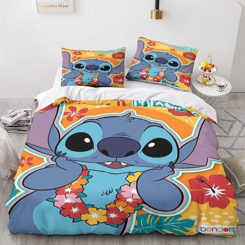 Stitch Parure De Lit Avec Housse De Couette Pour Jeunes En Microfibre Douce Pour Enfants, Adolescents, Gar?Ons, Hommes, D¿¿Coration De Chambre Moderne 3 Pi¿¿Ces
