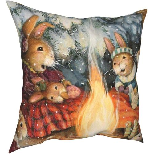 Oreillers Peter Rabbit Four Seasons, Oreillers Confortables, Doux Et Doux Pour La Peau, Adaptés Aux Voitures Canapé-Lit-Petter25-18x18inch