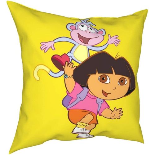 Oreillers Dora L'exploratrice Quatre Saisons, Oreillers Confortables, Doux Et Doux Pour La Peau, Adaptés Aux Voitures Canapé-Lit-Dora14-26x26ich