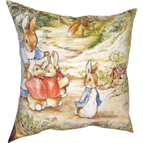 Oreillers Peter Rabbit Four Seasons, Oreillers Confortables, Doux Et Doux Pour La Peau, Adaptés Aux Voitures Canapé-Lit-Petter8-18x18inch