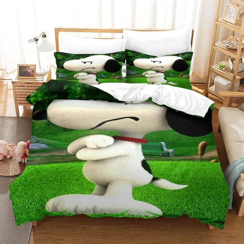 Snoopy Parure De Lit Avec Housse De Couette Pour Enfants, Gar?Ons, Filles, Adolescents, Adultes, D¿¿Coration De Chambre ¿¿ Coucher, Housse De Couette Avec Fermeture ¿¿Clair