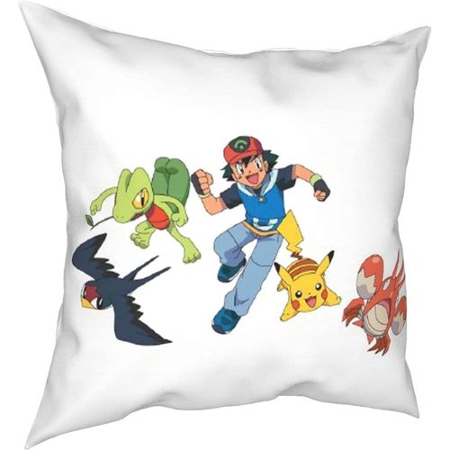 Oreillers Pokémon Quatre Saisons, Oreillers Confortables, Doux Pour La Peau, Adaptés Aux Voitures Canapé-Lit-Pokemon11-24x24inch