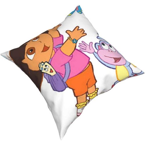 Oreillers Dora L'exploratrice Quatre Saisons, Oreillers Confortables, Doux Et Doux Pour La Peau, Adaptés Aux Voitures Canapé-Lit-Dora15-20x20inch