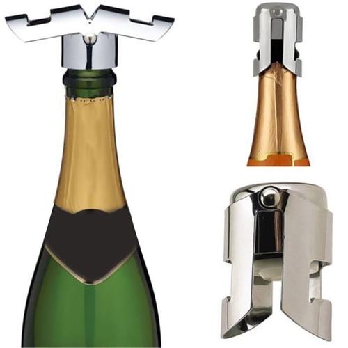 W-B Loquets en acier inoxydable portables Champagne Bouchon de