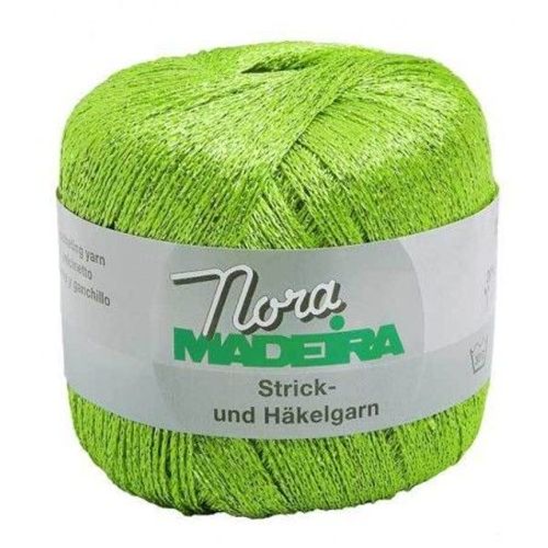 Fil À Crocheter Et À Tricoter Métallisé Nora Madeira - 25gr 352 Vert