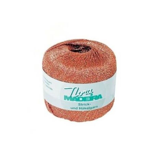 Fil À Crocheter Et À Tricoter Métallisé Nora Madeira - 25gr 328 Orange
