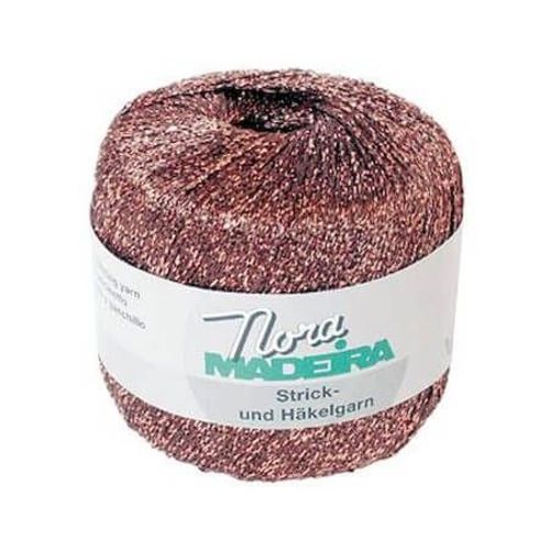 Fil À Crocheter Et À Tricoter Métallisé Nora Madeira - 25gr 329 Bronze