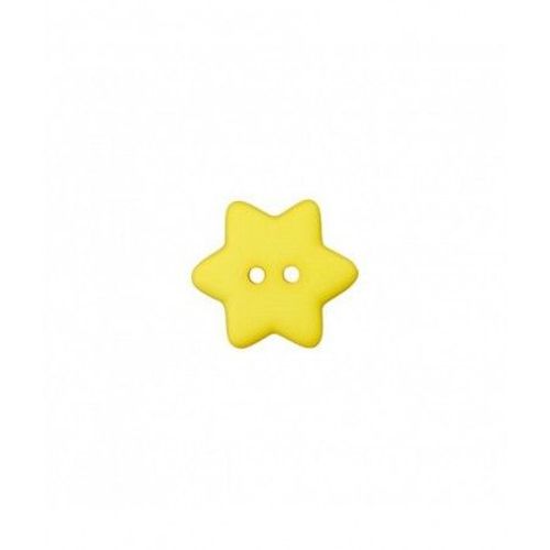 Boutons Étoiles Jaune 15 Mm X 4 - Union Knopf Jaune