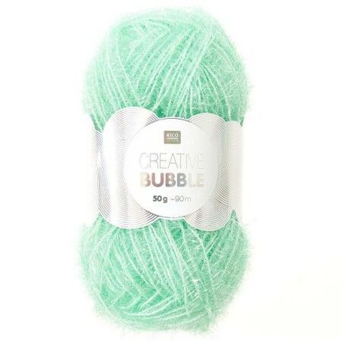 Pelotes De Fil À Tricoter Creative Bubble De Rico Design - Laissez Votre Imagination Prendre Forme Avec Ce Fil Éponge ! 51 Aigue-Marine Vert