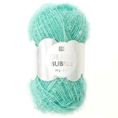 Pelotes De Fil À Tricoter Creative Bubble De Rico Design - Laissez Votre Imagination Prendre Forme Avec Ce Fil Éponge ! 52 Aqua Vert