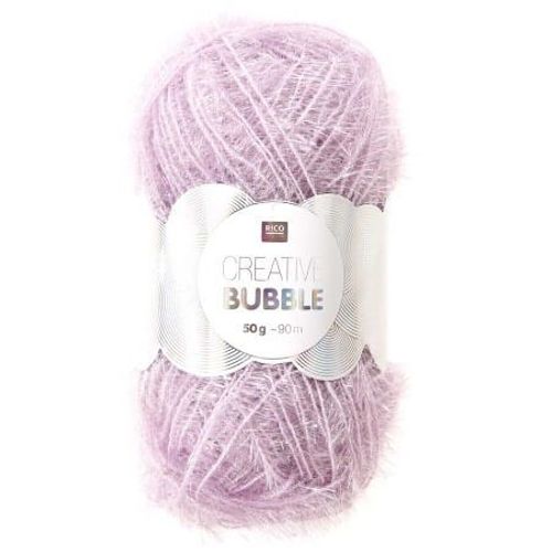 Pelotes De Fil À Tricoter Creative Bubble De Rico Design - Laissez Votre Imagination Prendre Forme Avec Ce Fil Éponge ! 49 Lavande Violet