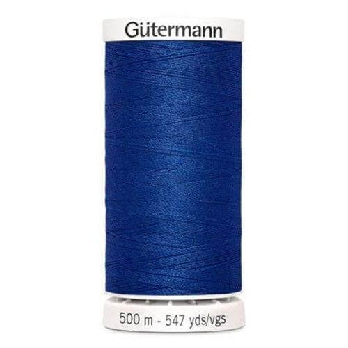Fil À Coudre 100% Polyester 500m - Gütermann 214 Bleu