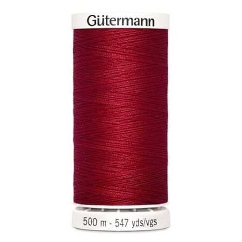 Fil À Coudre 100% Polyester 500m - Gütermann 046 Rouge