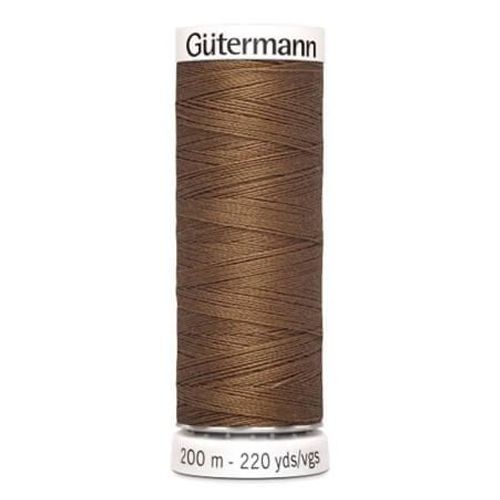 Fil À Coudre 100% Polyester 200m - Gütermann 124 Marron