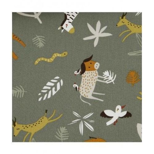 Tissu Enfant Coton Gnou, Buffle, Antilope Et Zébre Vendu Au Mètre