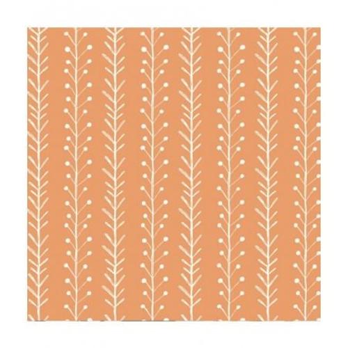 Tissu Katia Popeline Botanic Orange