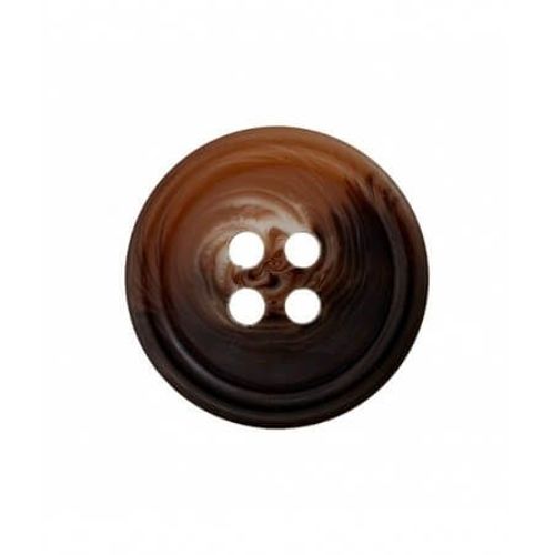 Boutons Polyester 4 Trous 15mm X 4 - Prym Brun Marron
