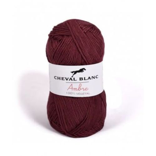 Coton Et Bambou À Tricoter Ambre - Cheval Blanc 050 Rouge