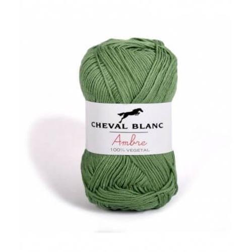 Coton Et Bambou À Tricoter Ambre - Cheval Blanc 080 Vert