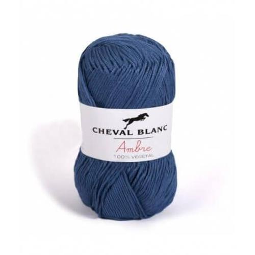 Coton Et Bambou À Tricoter Ambre - Cheval Blanc 008 Bleu