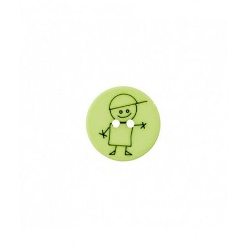 Boutons Garçon Polyester 15mm X3 - Prym Vert Clair