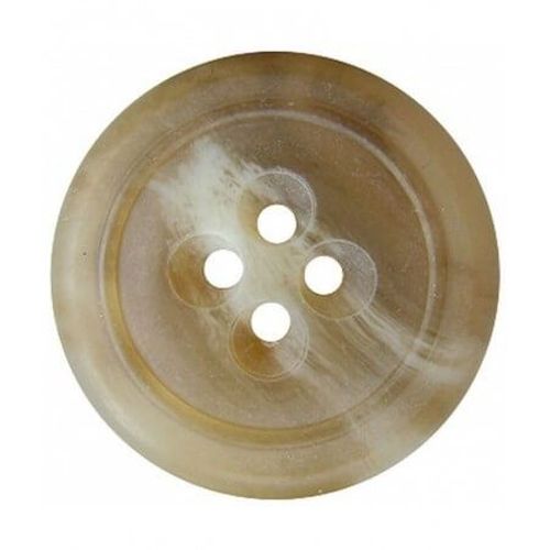 Bouton Manteau Chiné Beige 34 Mm X 1 - Union Knopf Ecru